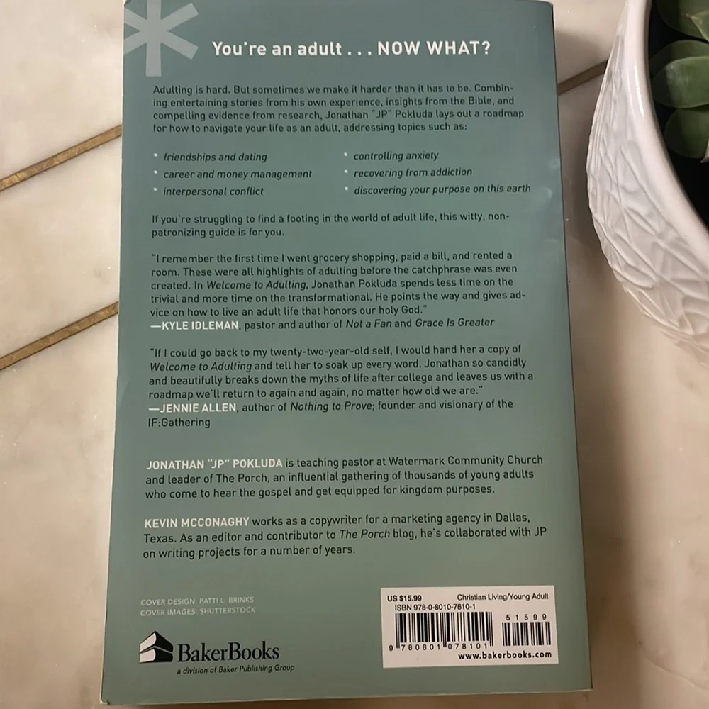 “Welcome to Adulting” book by JP Pokluda